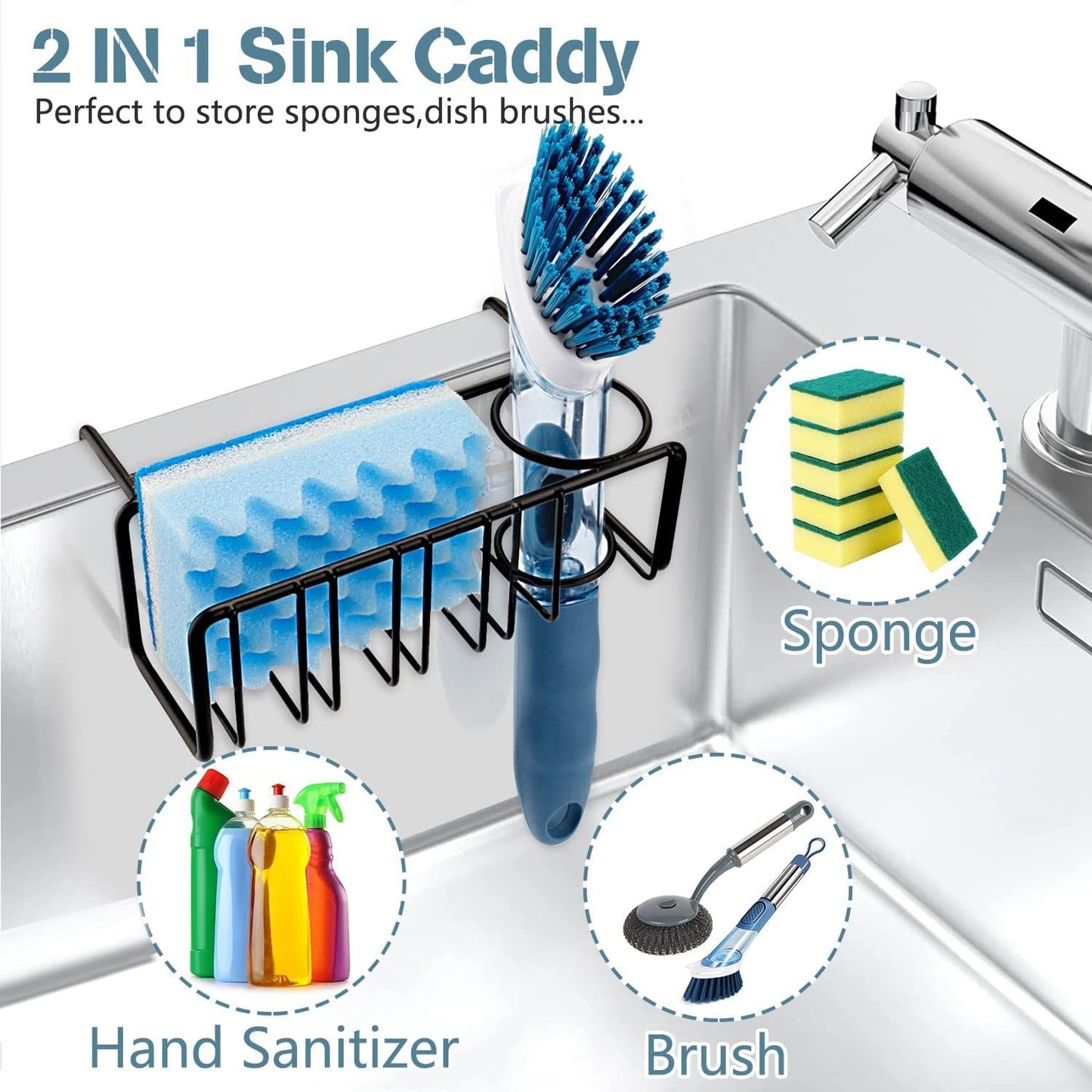 Kitchen Sink Storage Organizer Basket