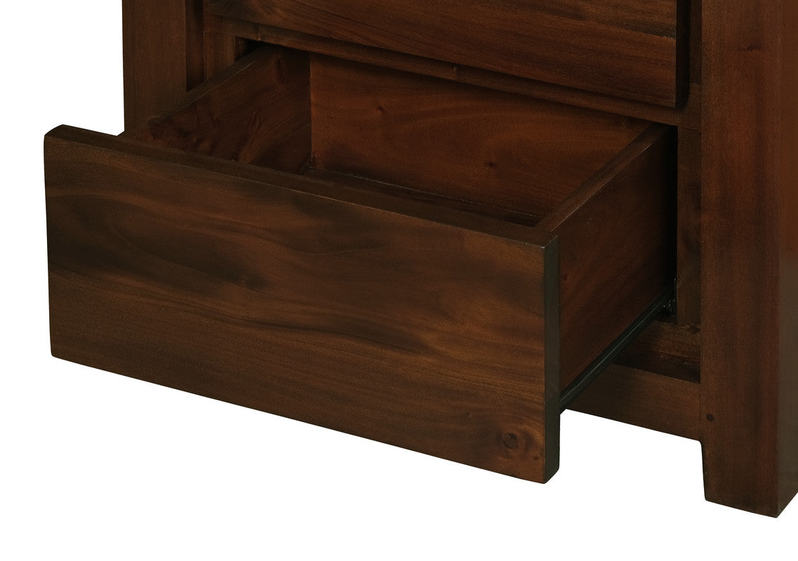 Amsterdam 2 Drawer Bedside Table (Mahogany)