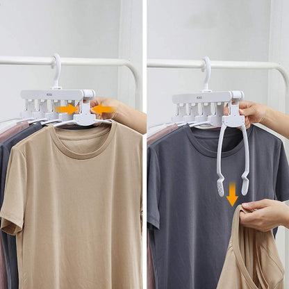 Magic Hanger Space Saving Multifunctional Clothes Coat Hanger Dryer Laundry Drying Rack Airer Clothes Horse Grey