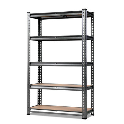 Home storage solutions1.8M 5-Shelves Steel Warehouse Shelving Racking Garage Storage Rack Grey